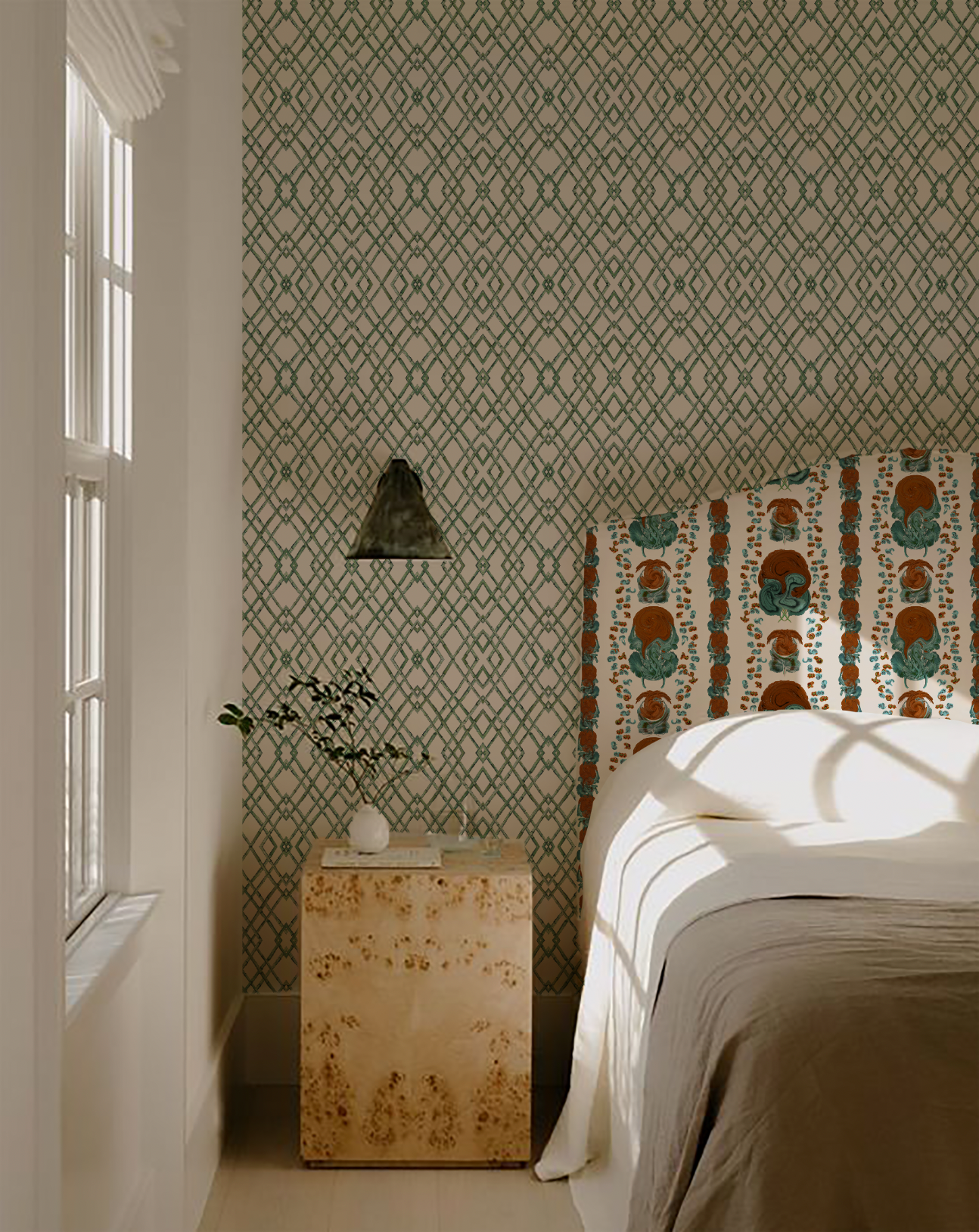 Bamboo Trellis Wallpaper