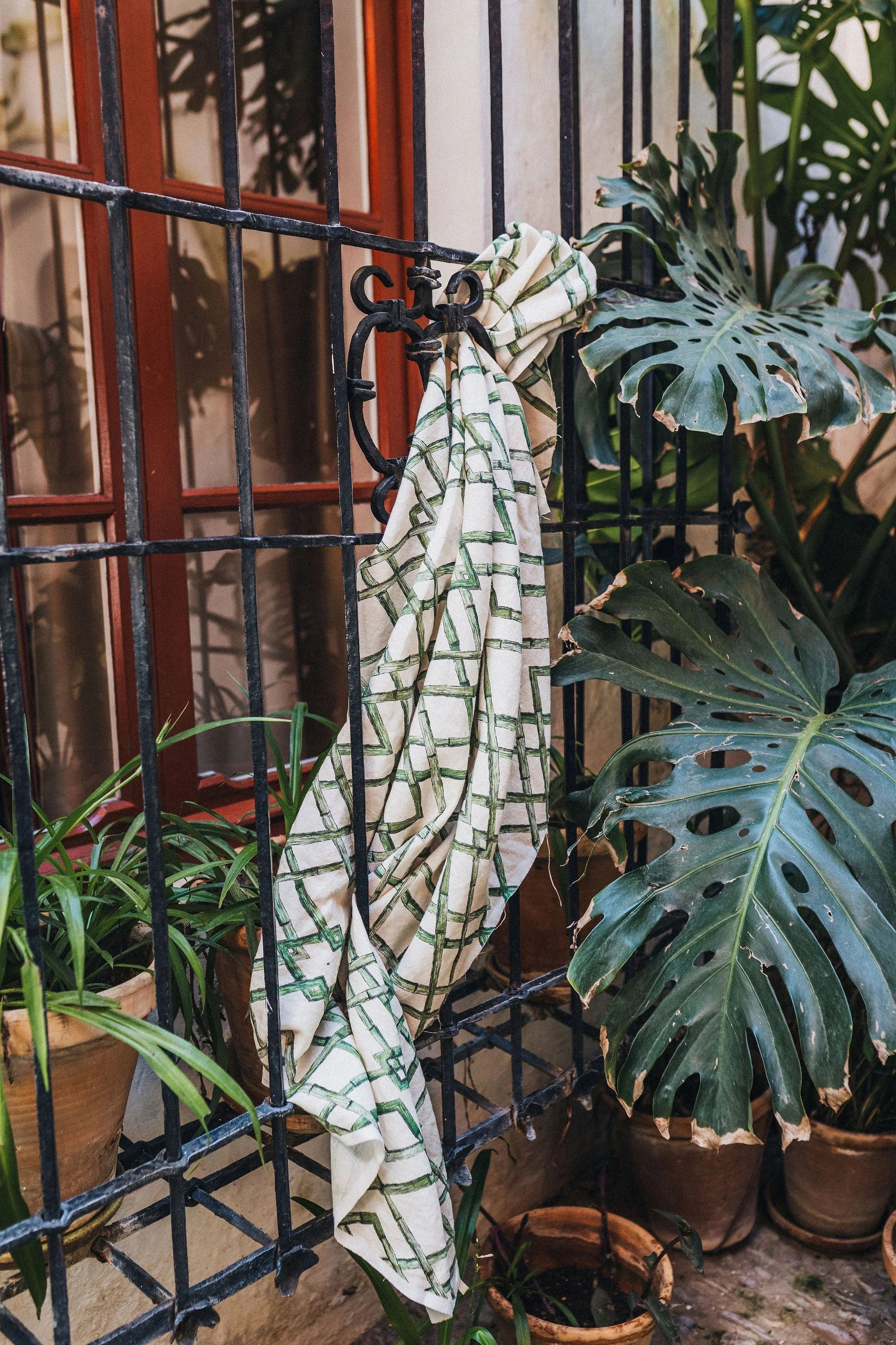 Bamboo Trellis Linen
