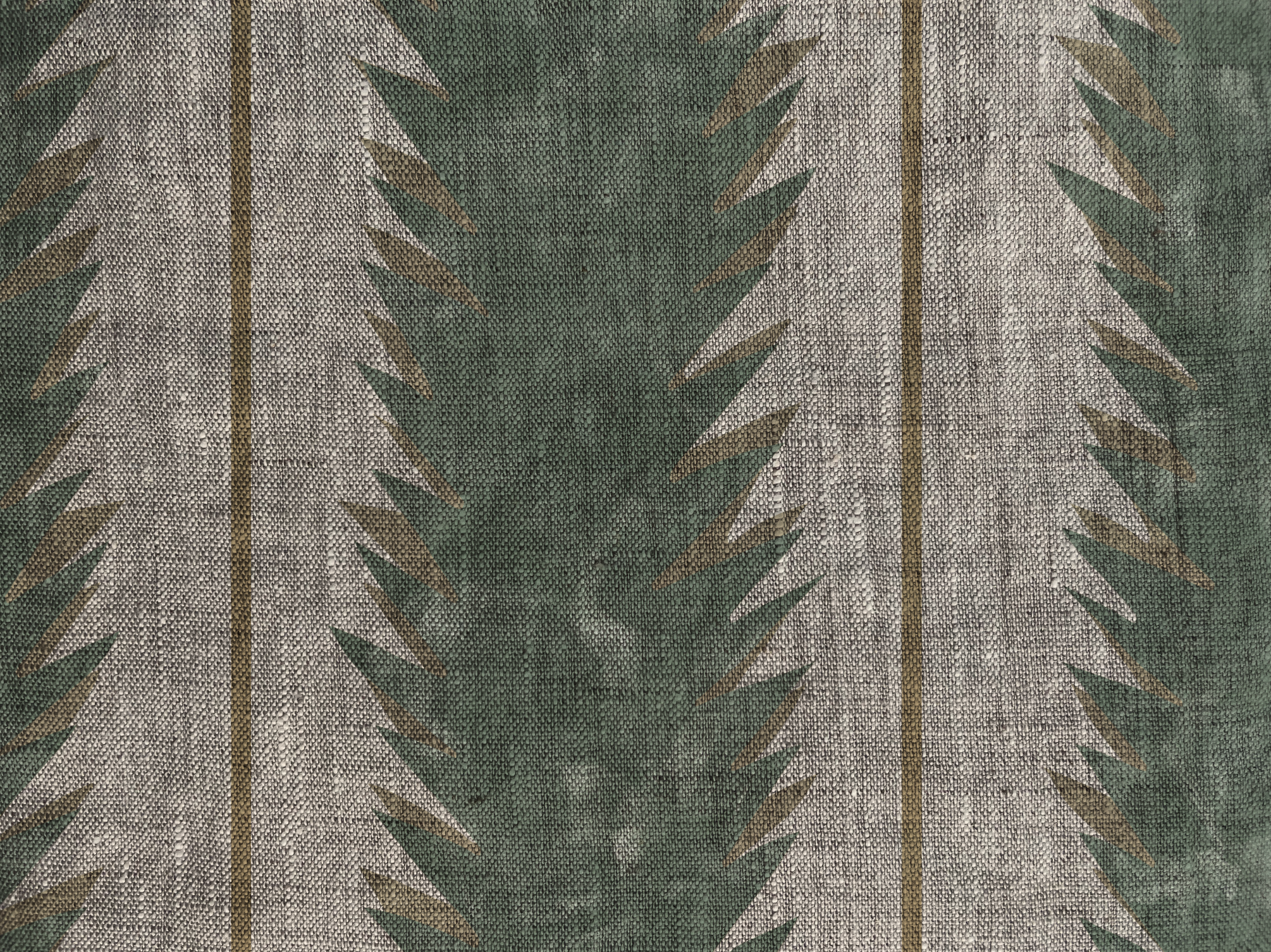 Atria Stripe Leek and Gold
